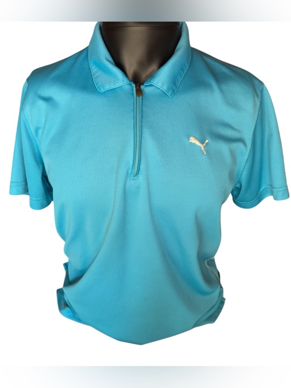 Puma MATTR Golf Performance Polo Blue Glow 1/4 Zip Men’s Size Medium
